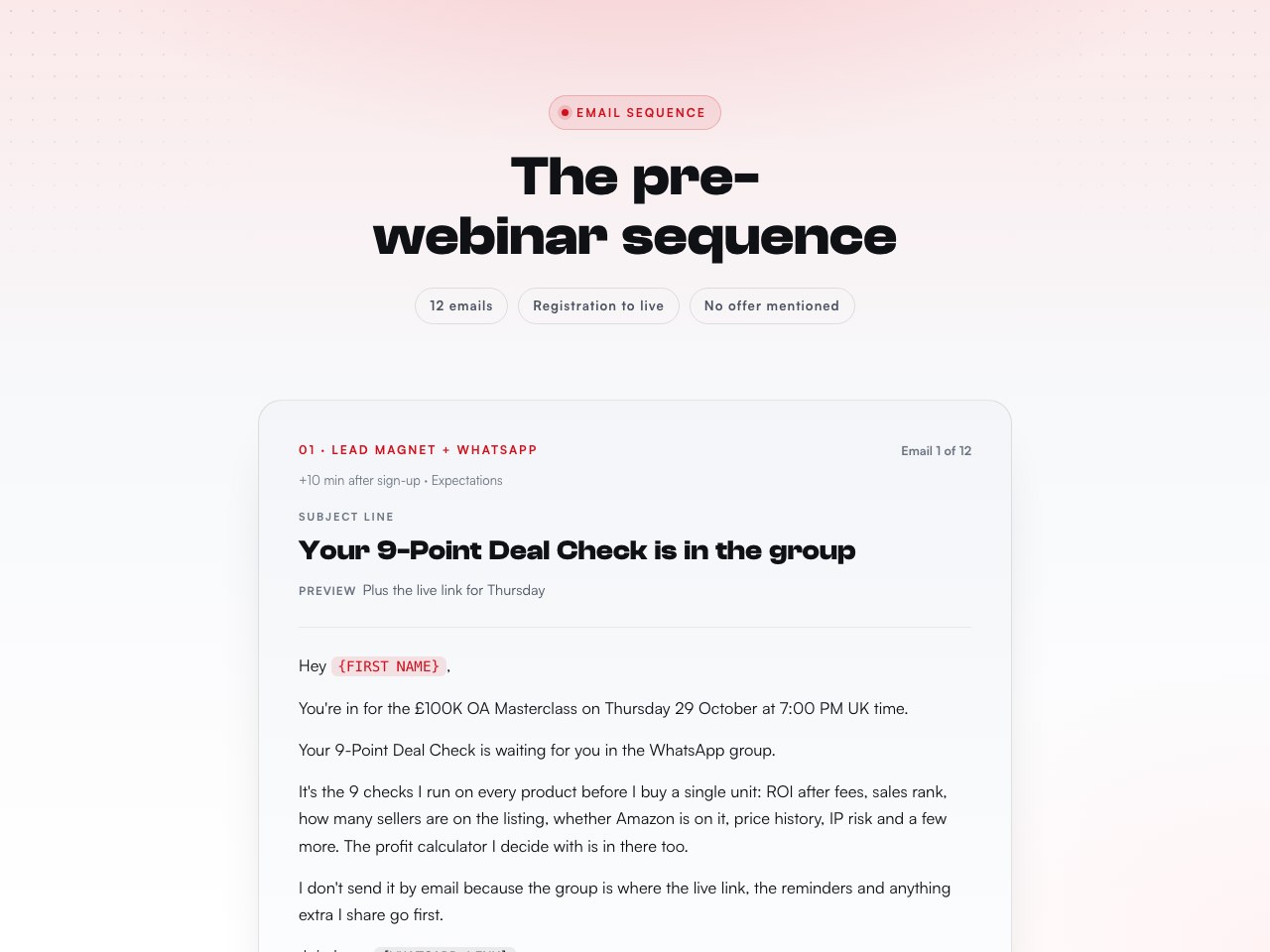 Pre-webinar preview