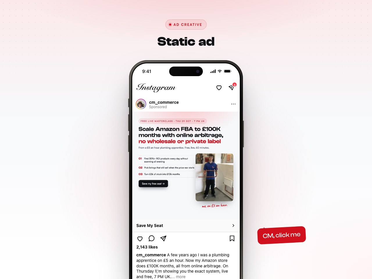 Static ad preview
