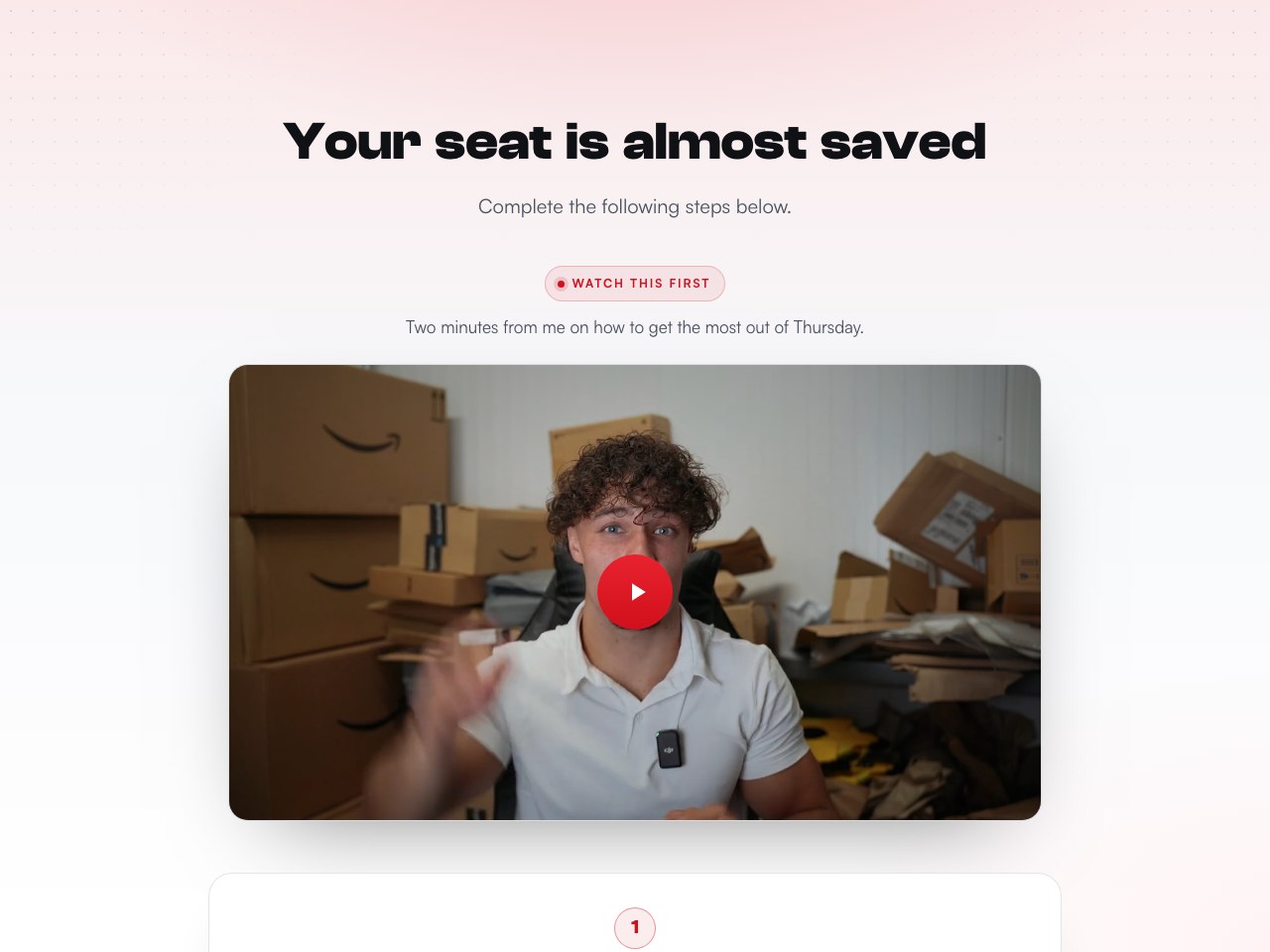 Thank-you page preview